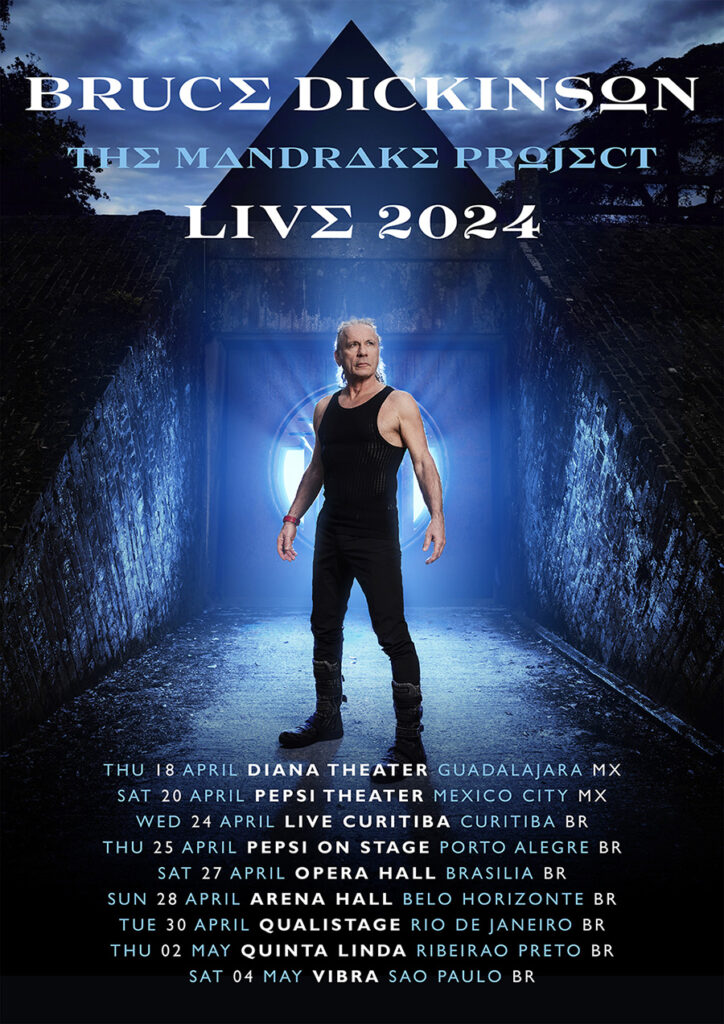 Bruce Dickinson announces The Mandrake Project + Live Dates in Brazil & Mexico The Mandrake